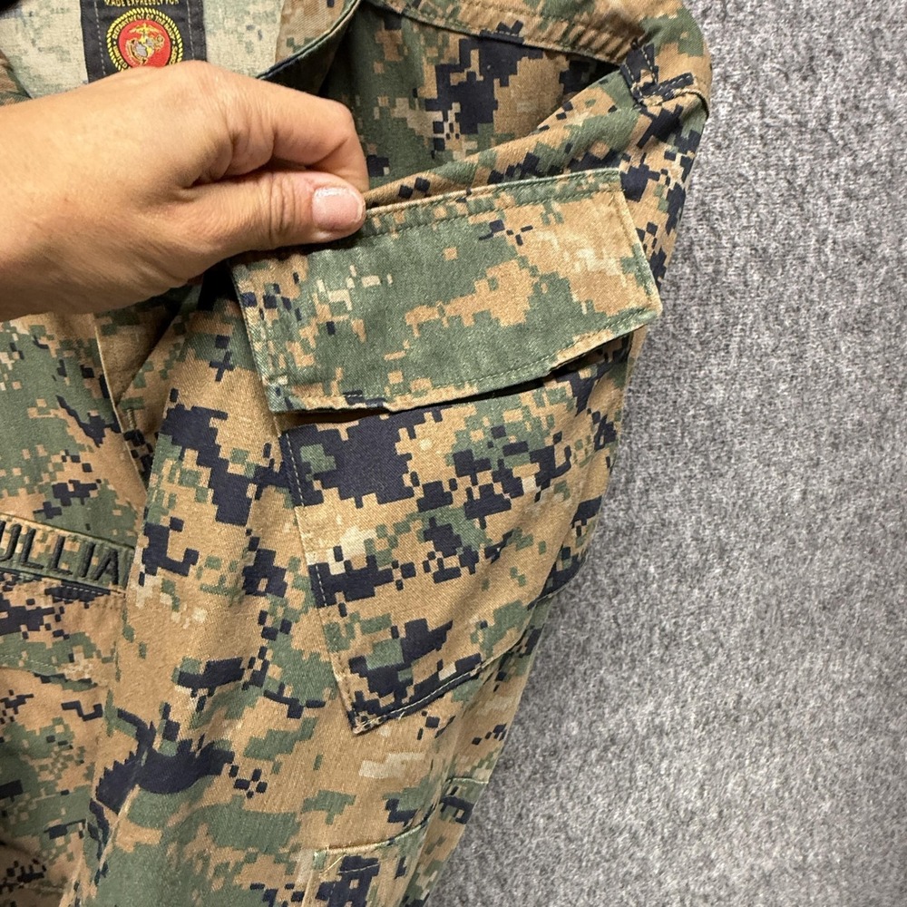 US Marines Shirt Mens Medium Regular Woodland MARPAT Camouflage Permethrin MCCUU - Picture 12 of 16